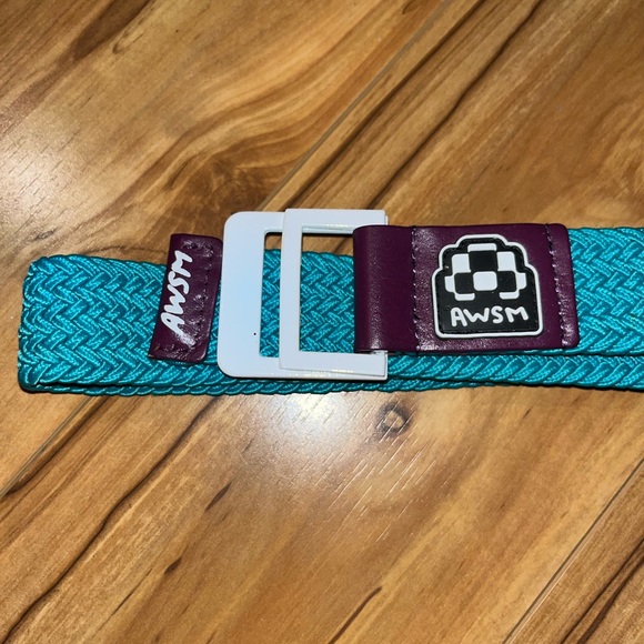 Australian AWSM Boardworld Nicole Belt Aqua/Purple - Picture 2 of 3